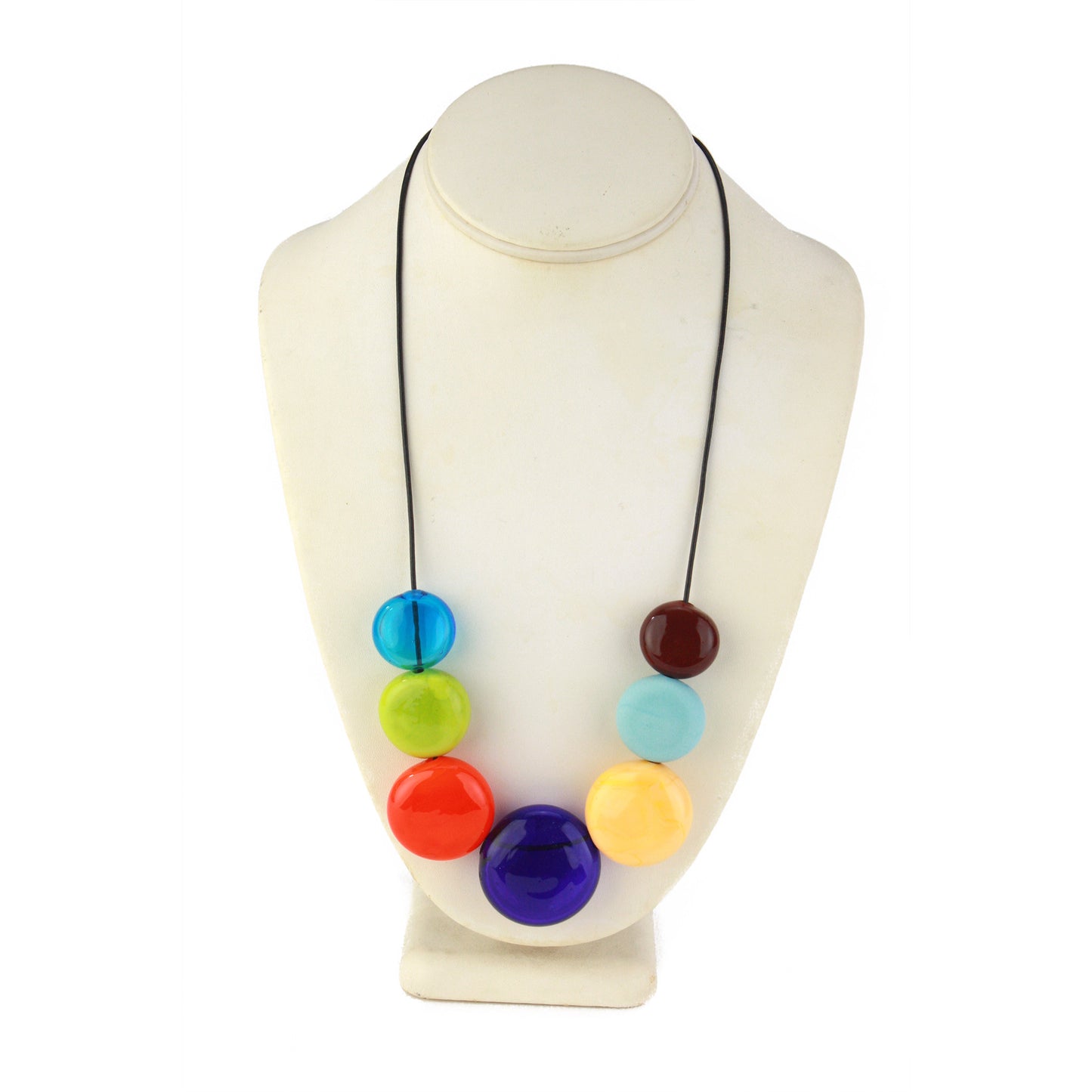 Aura seven bead necklace -multi-color