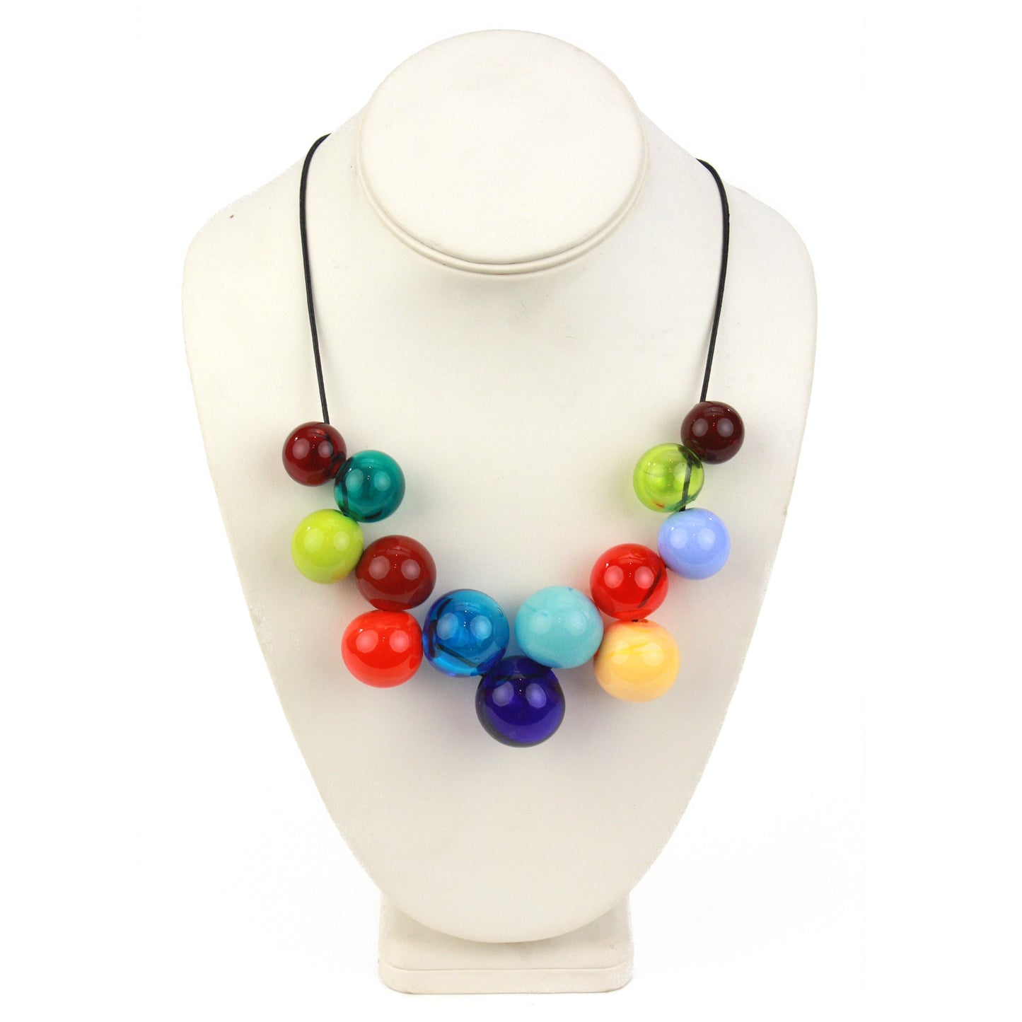 Bolla offset necklace -multi color