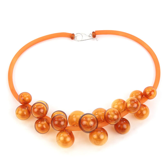 Chroma bolla necklace in amber