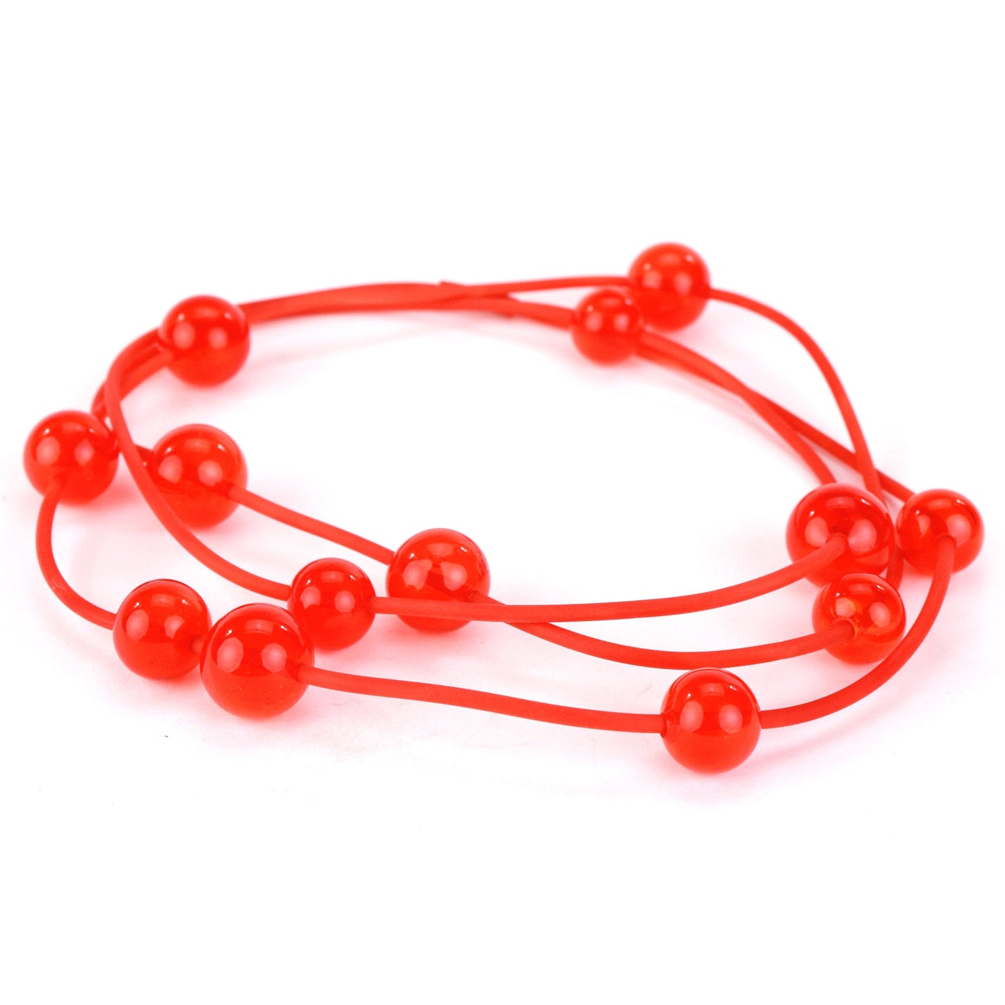 Orbit necklace -orange
