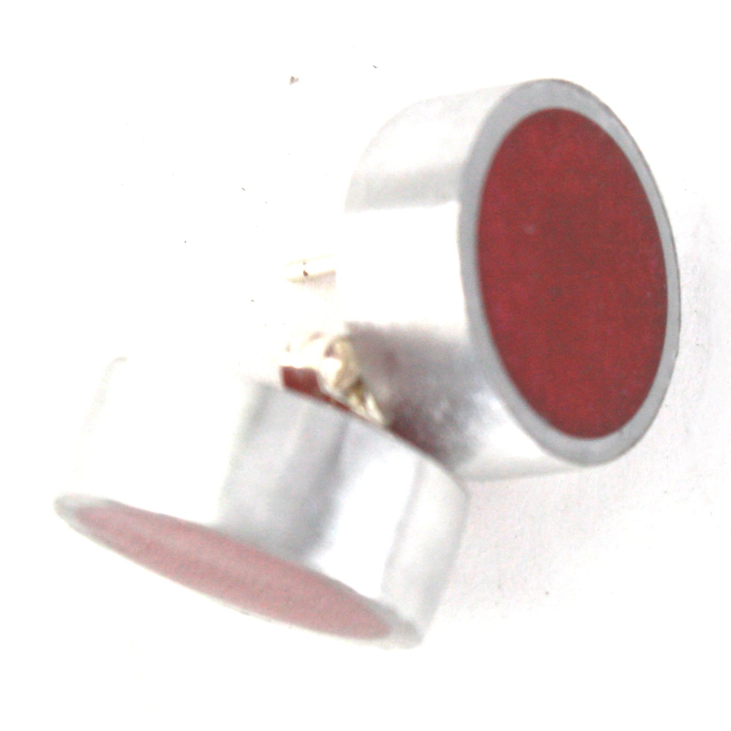 Resinique studs - ruby red