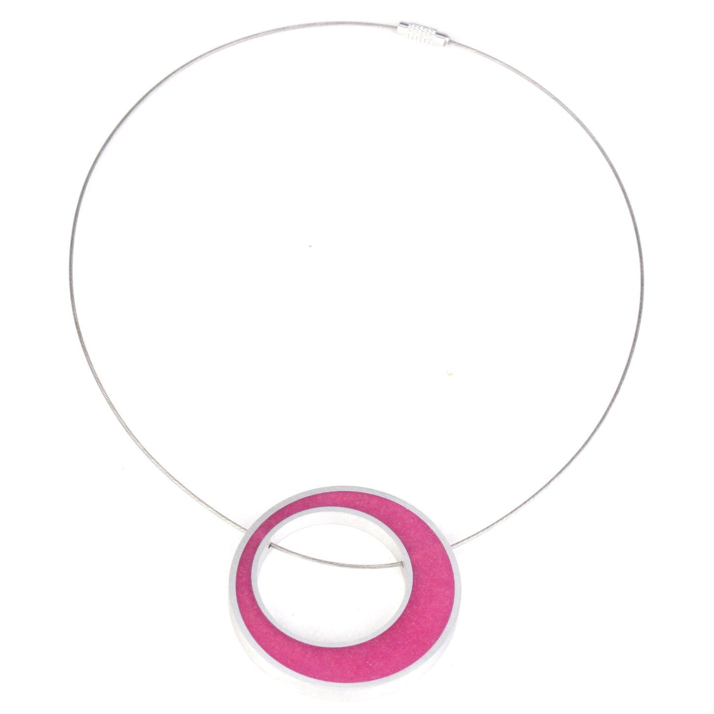 Solo spotlight necklace -pink