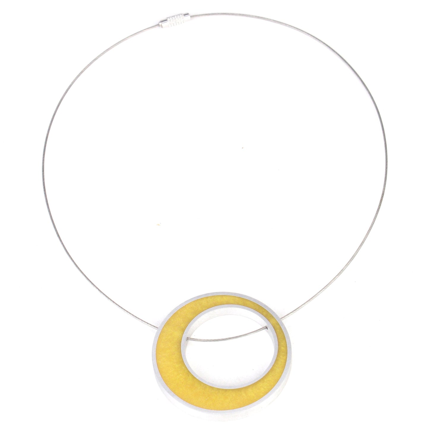 Solo spotlight necklace-yellow