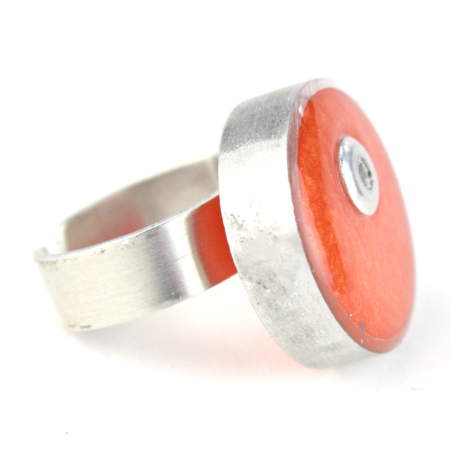Resinique circle ring - orange