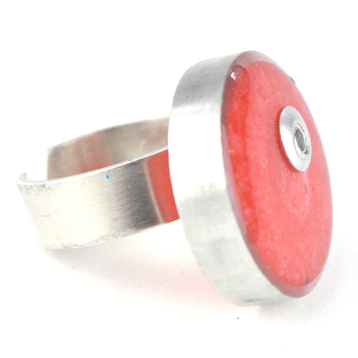 Resinique circle ring - light pink