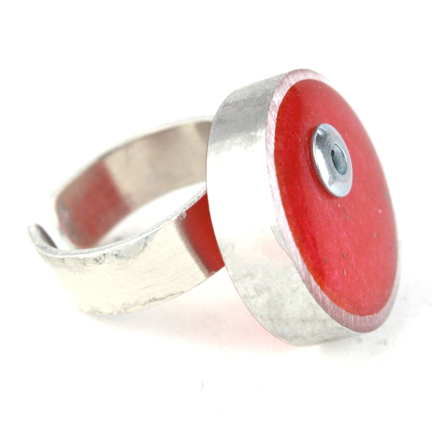 Resinique circle ring - red
