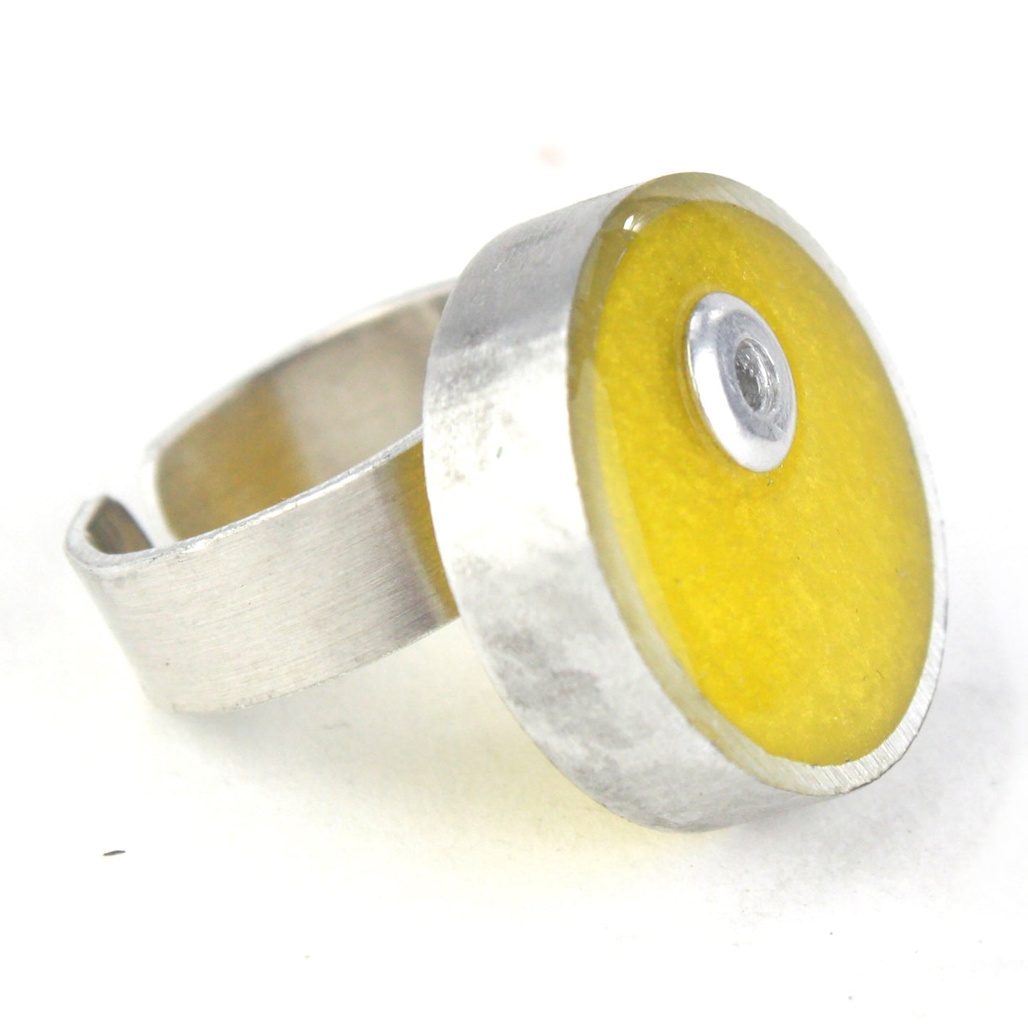 Resinique circle ring - yellow
