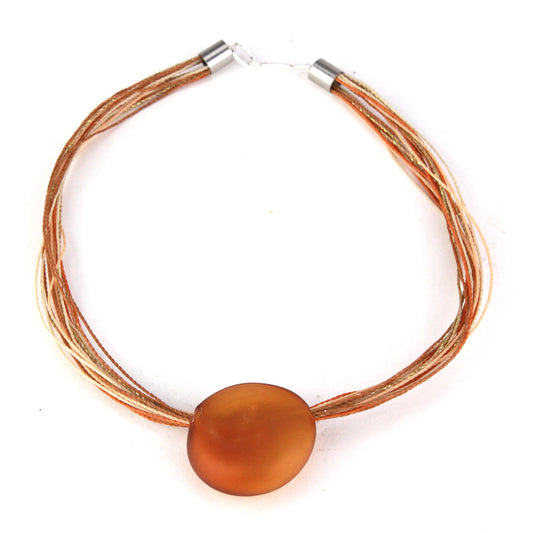 Aura necklace -amber