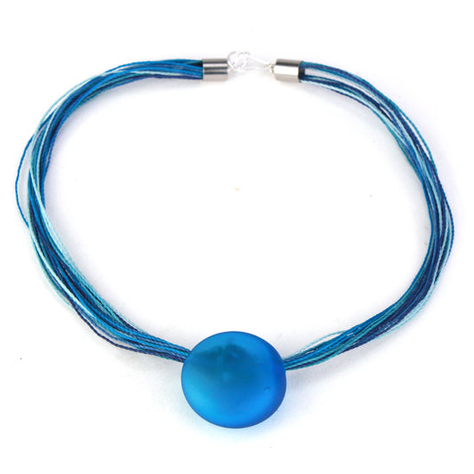 Aura necklace -aqua