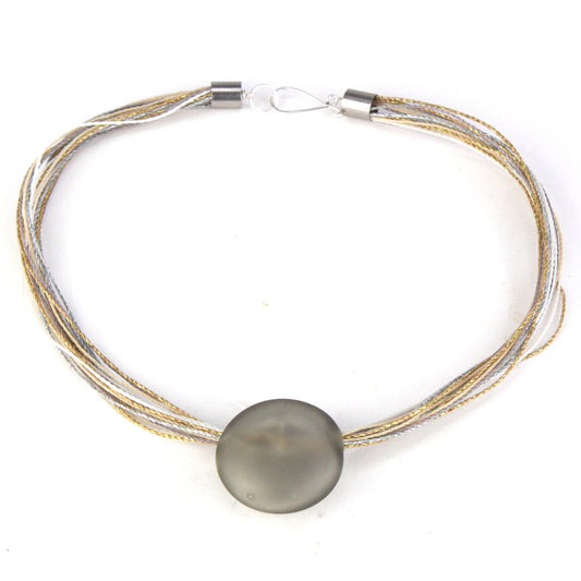 Aura necklace -grey