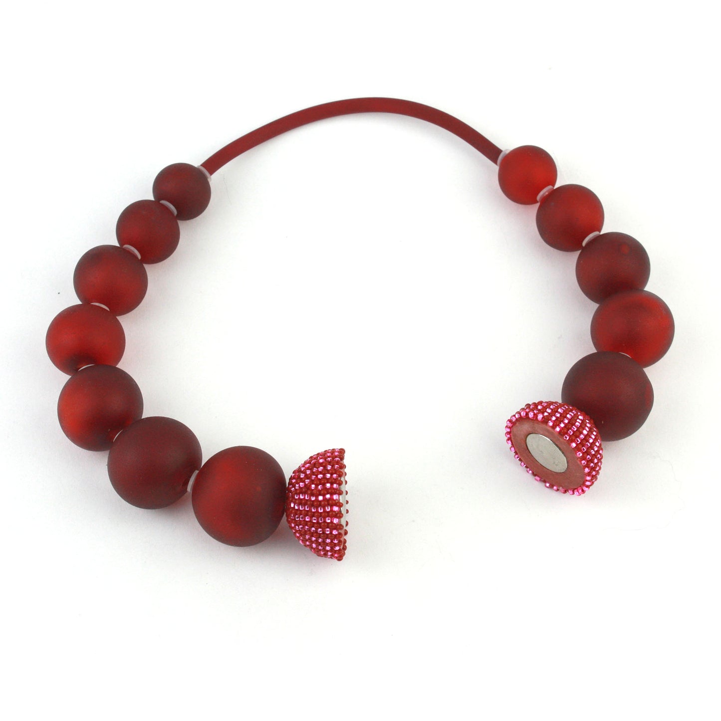 Illumina necklace in red