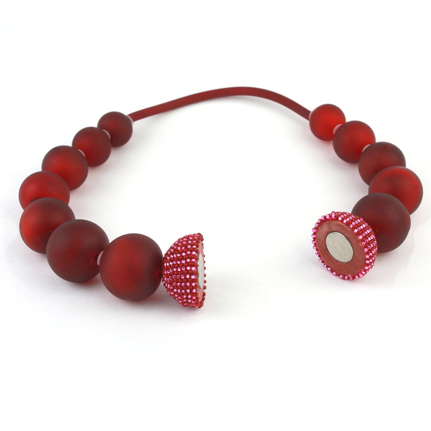 Illumina necklace in red