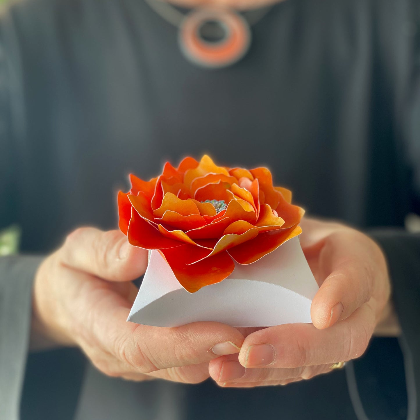 Bloom & Glow earrings in orange