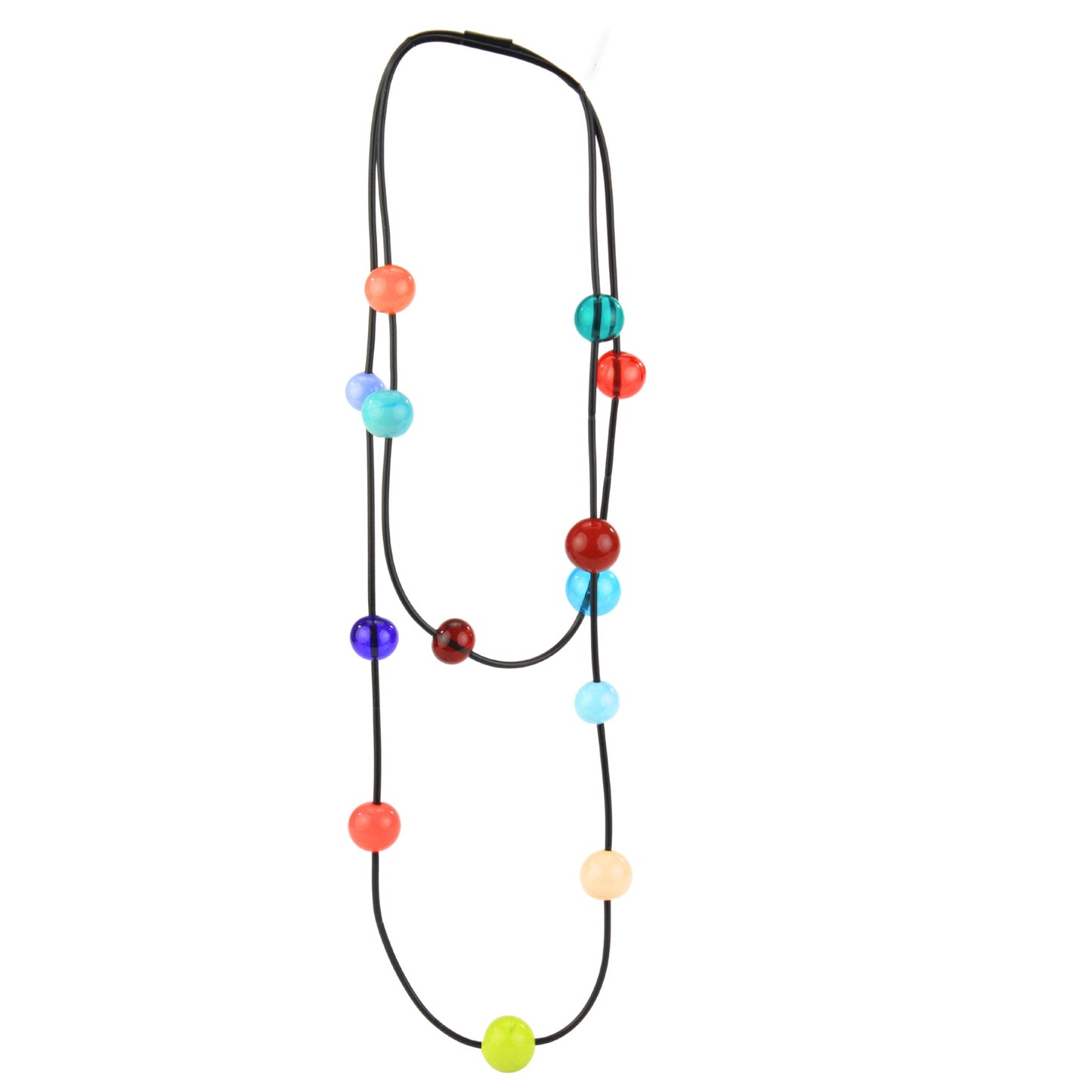 Orbit necklace in multi-color