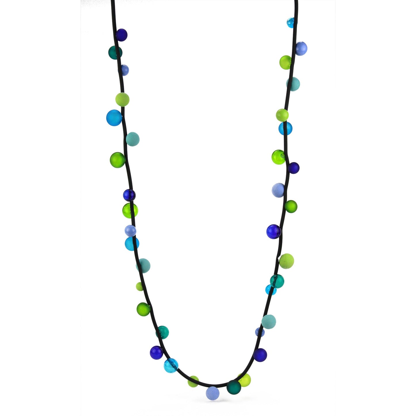 Bolla necklace long -blue and green