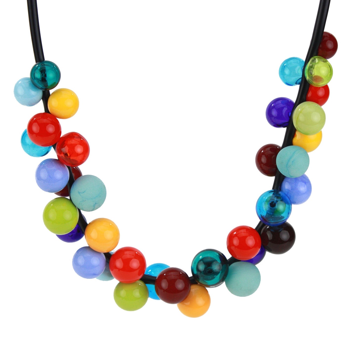 Bolla full cluster necklace- multi-color