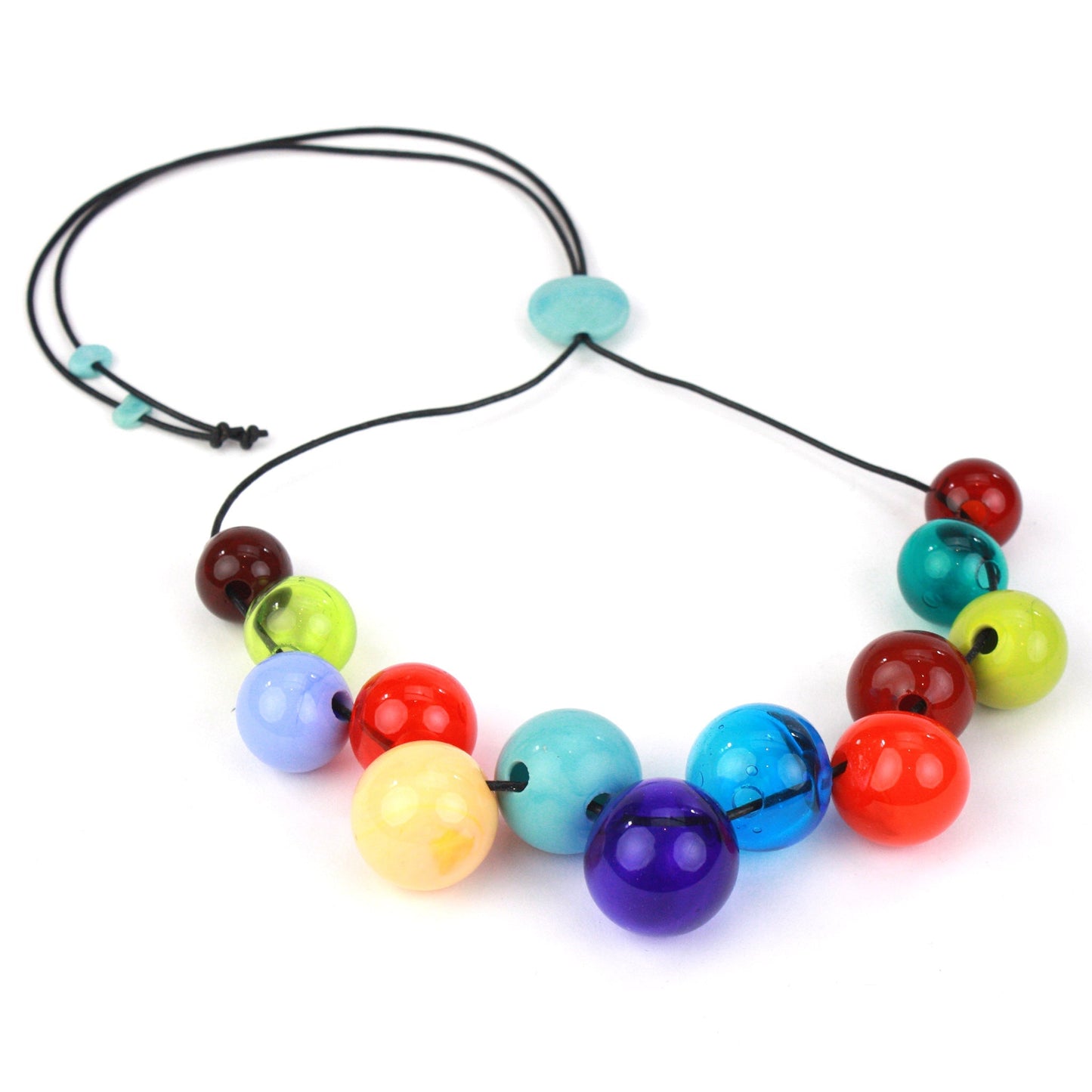 Bolla offset necklace -multi color