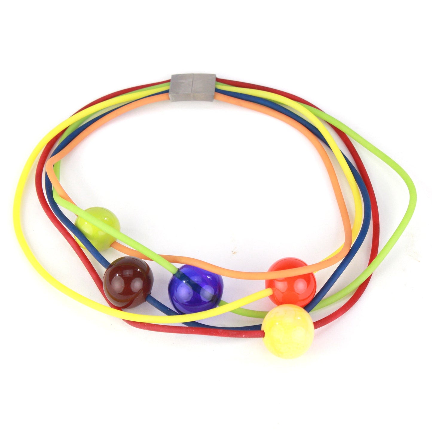 Multi-strand necklace - multi-color