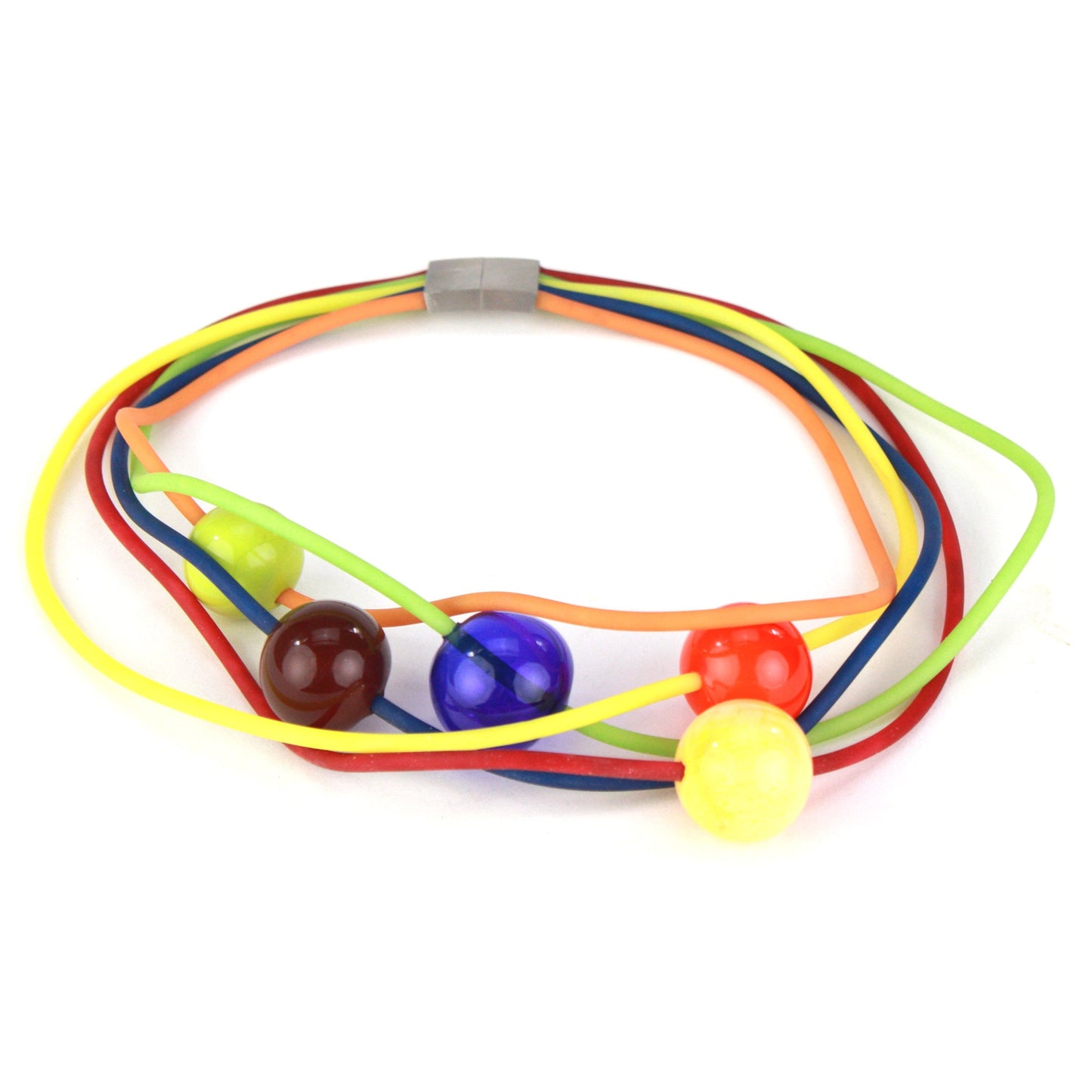 Multi-strand necklace - multi-color