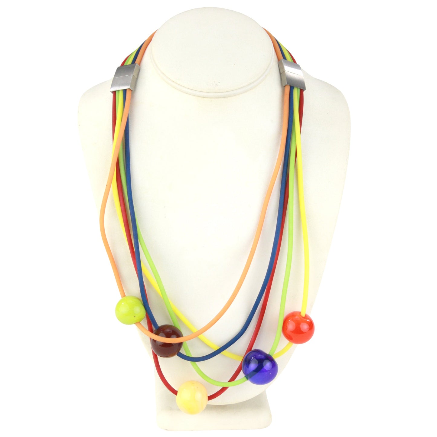 Multi-strand necklace - multi-color