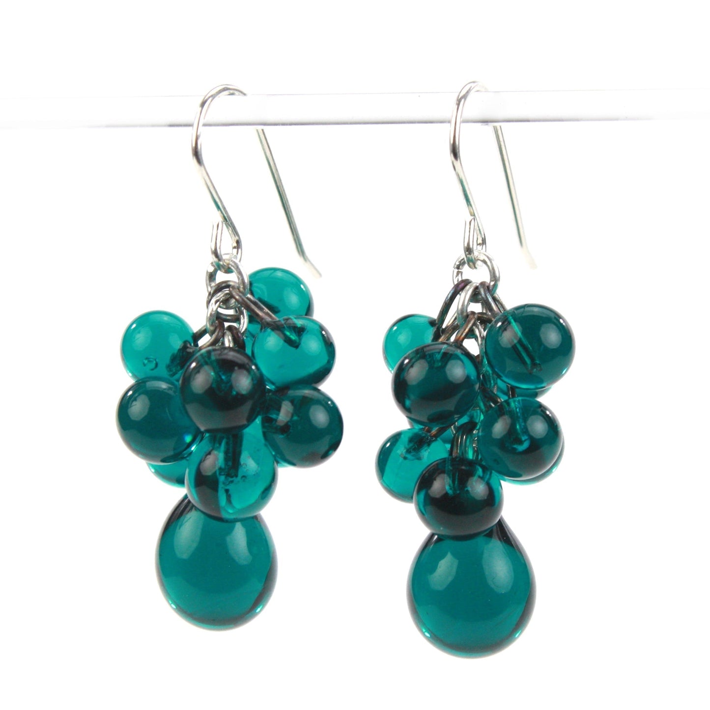 Chroma earrings in teal