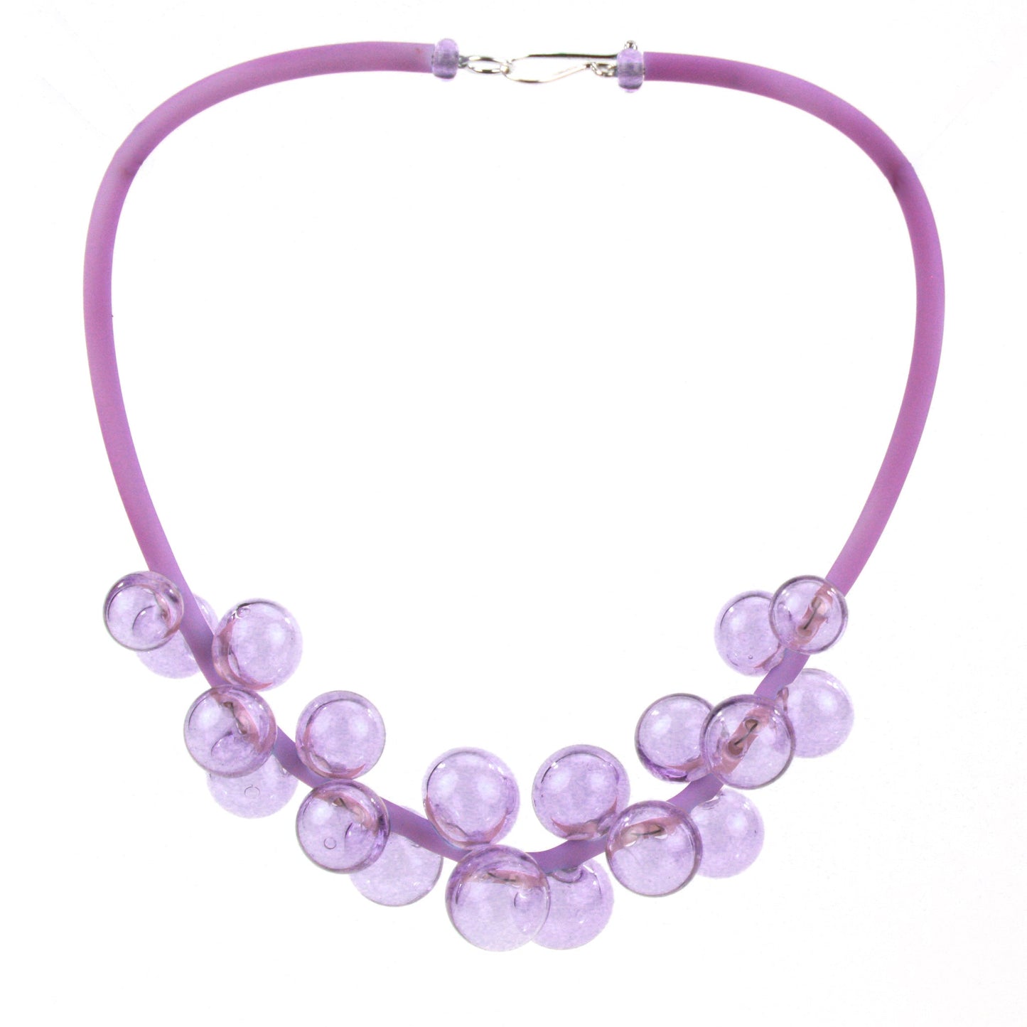 Chroma bolla necklace in purple/blue-color changing