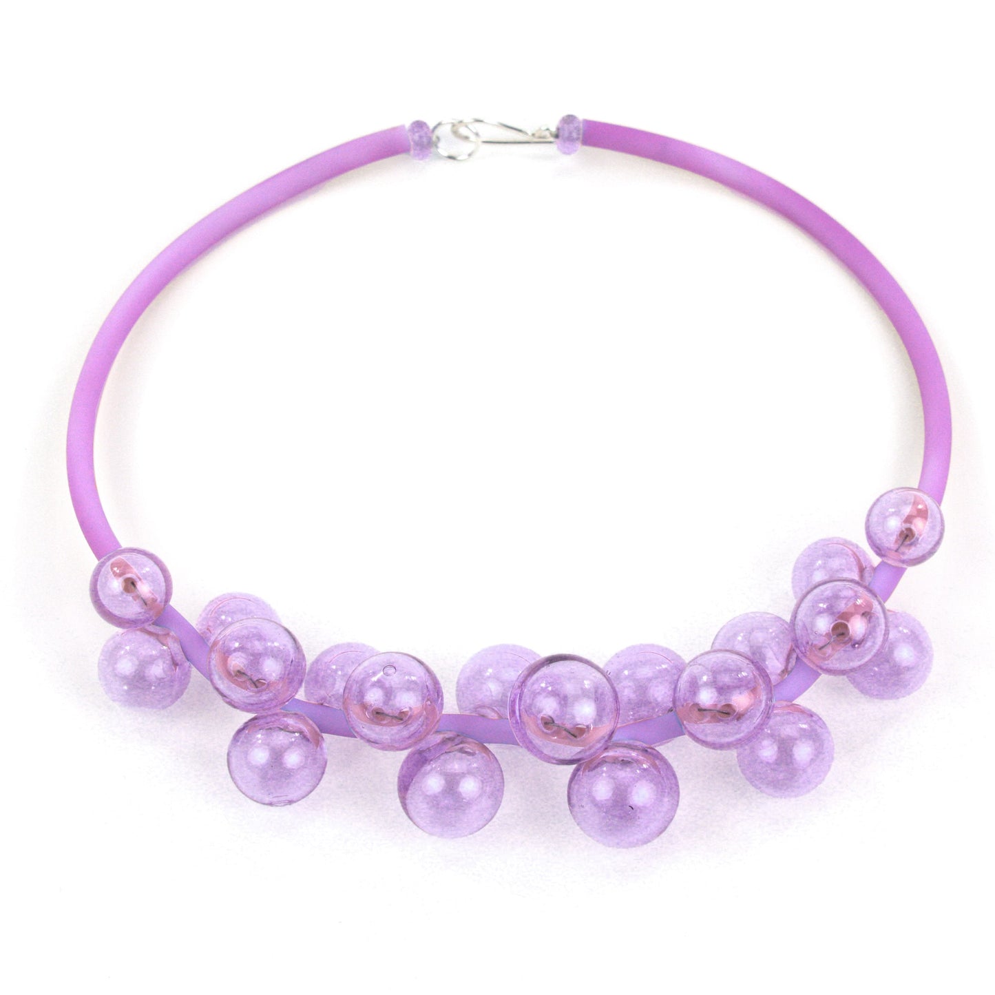 Chroma bolla necklace in purple/blue-color changing