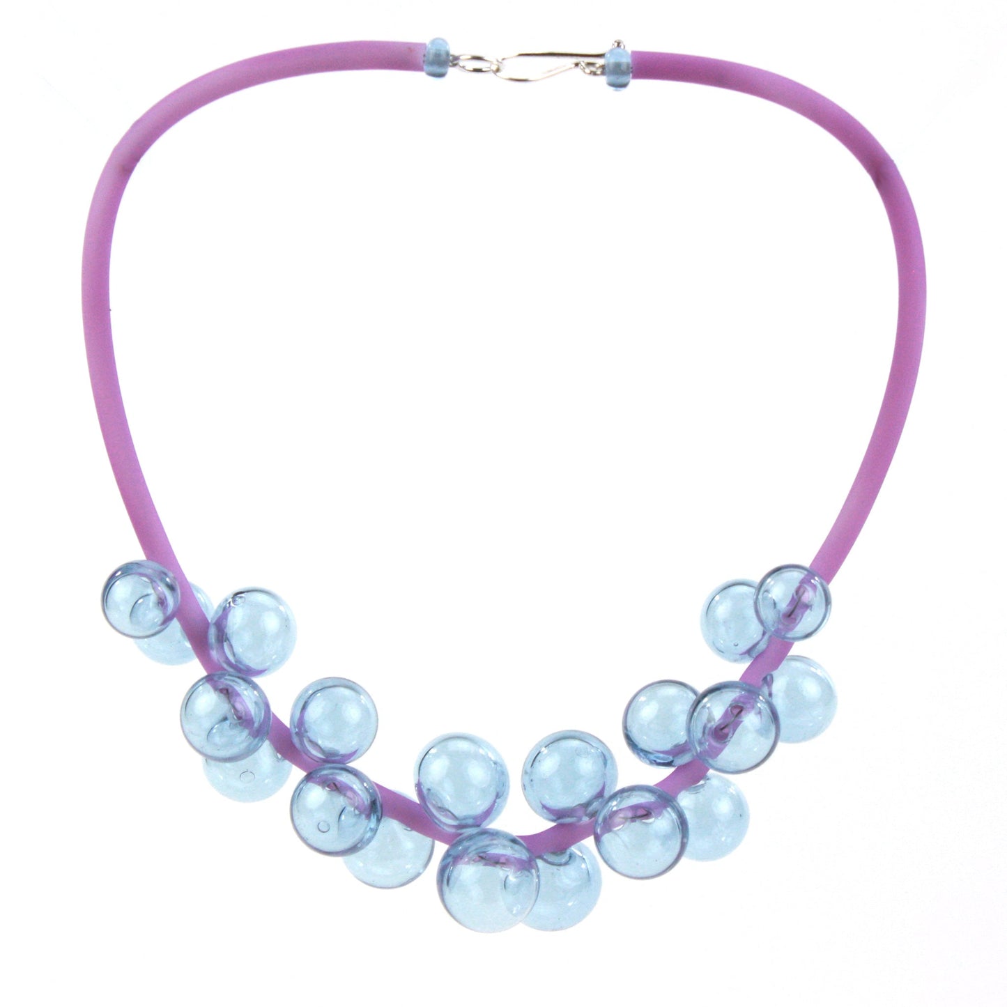 Chroma bolla necklace in purple/blue-color changing