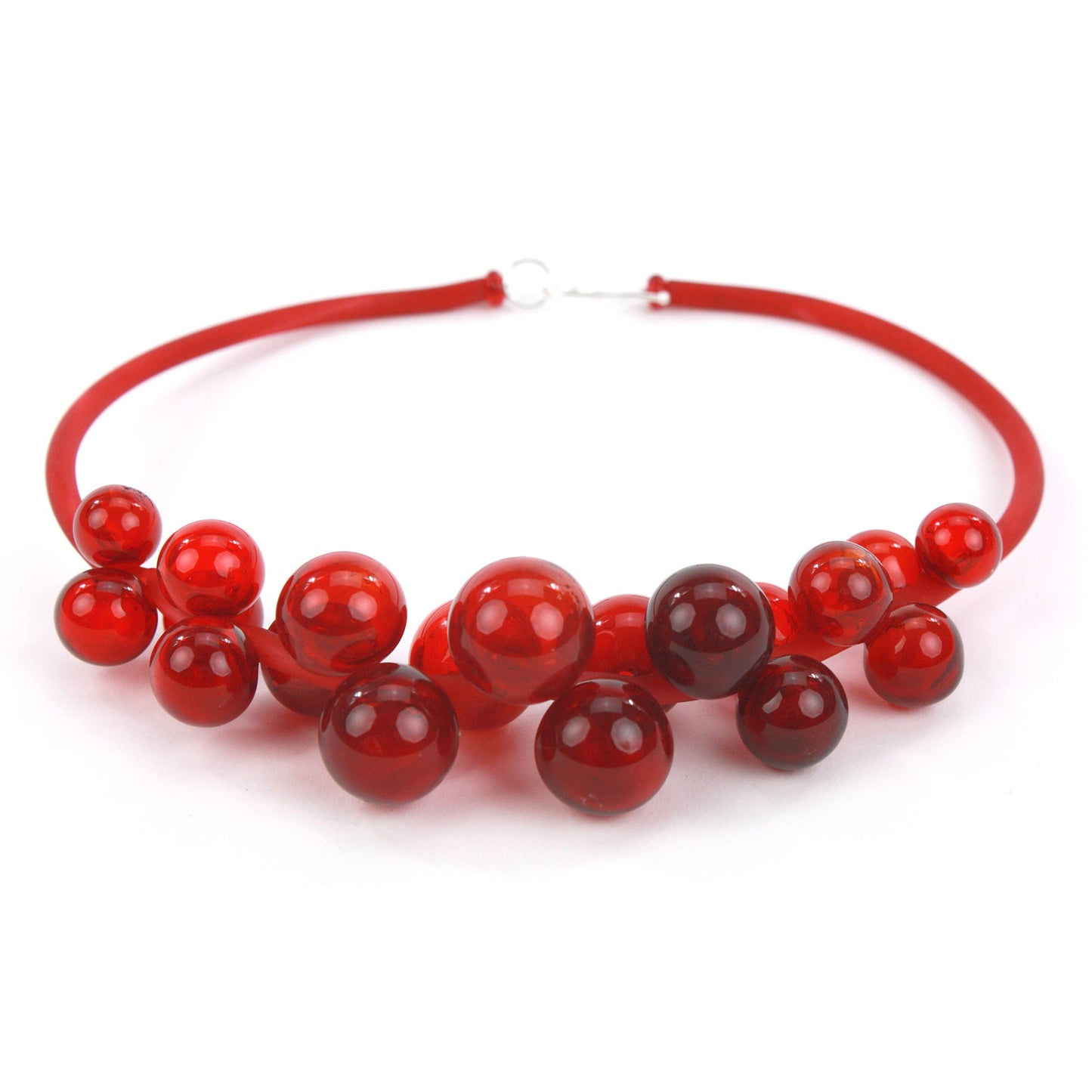 Chroma bolla necklace in red