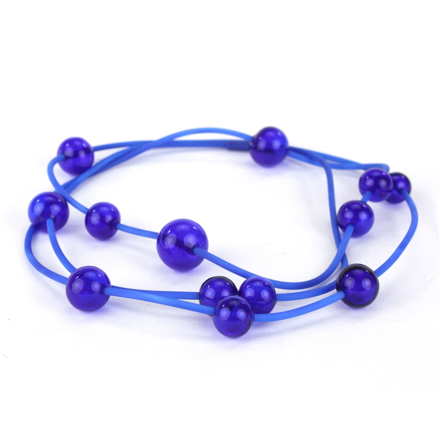 Orbit necklace -cobalt