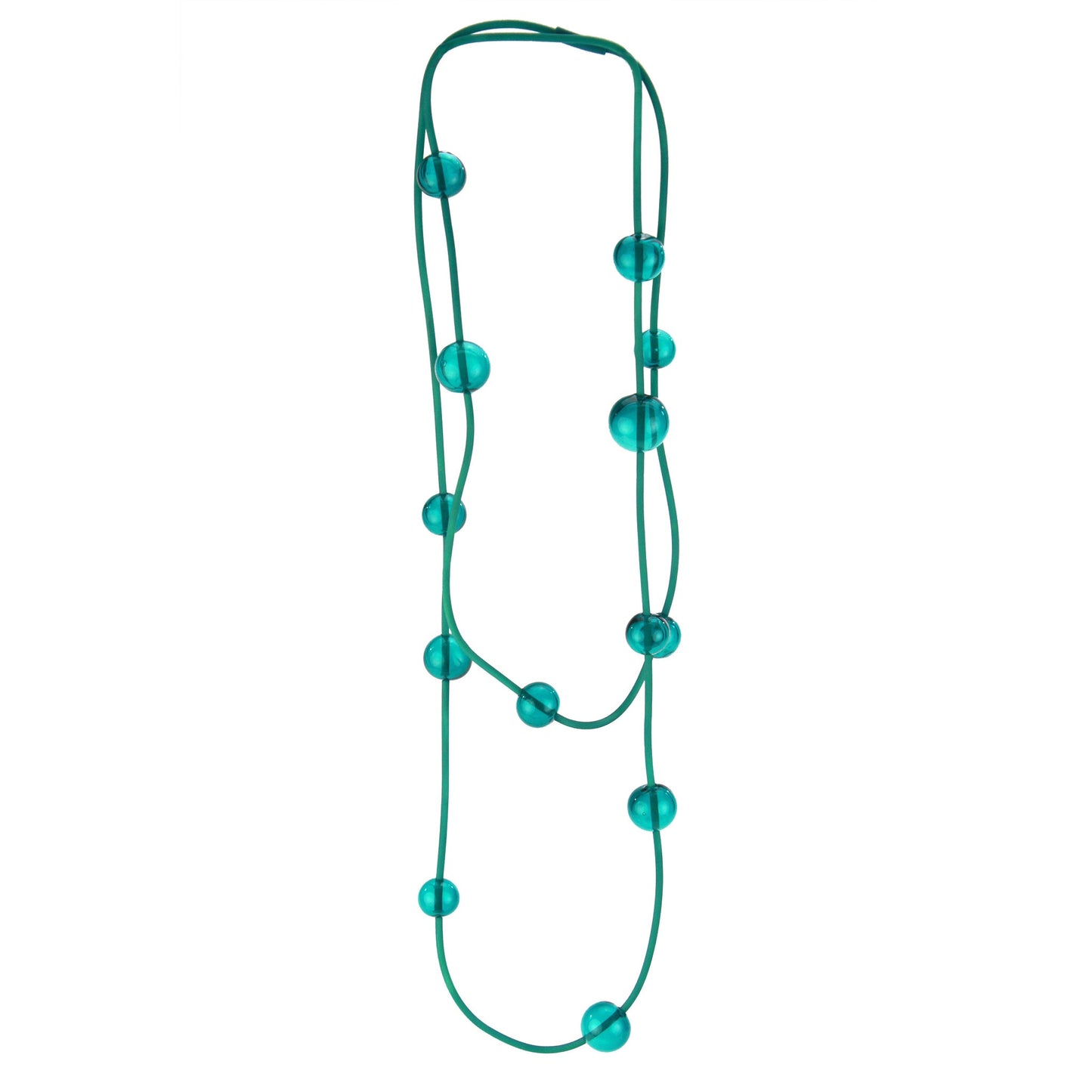 Orbit necklace -teal