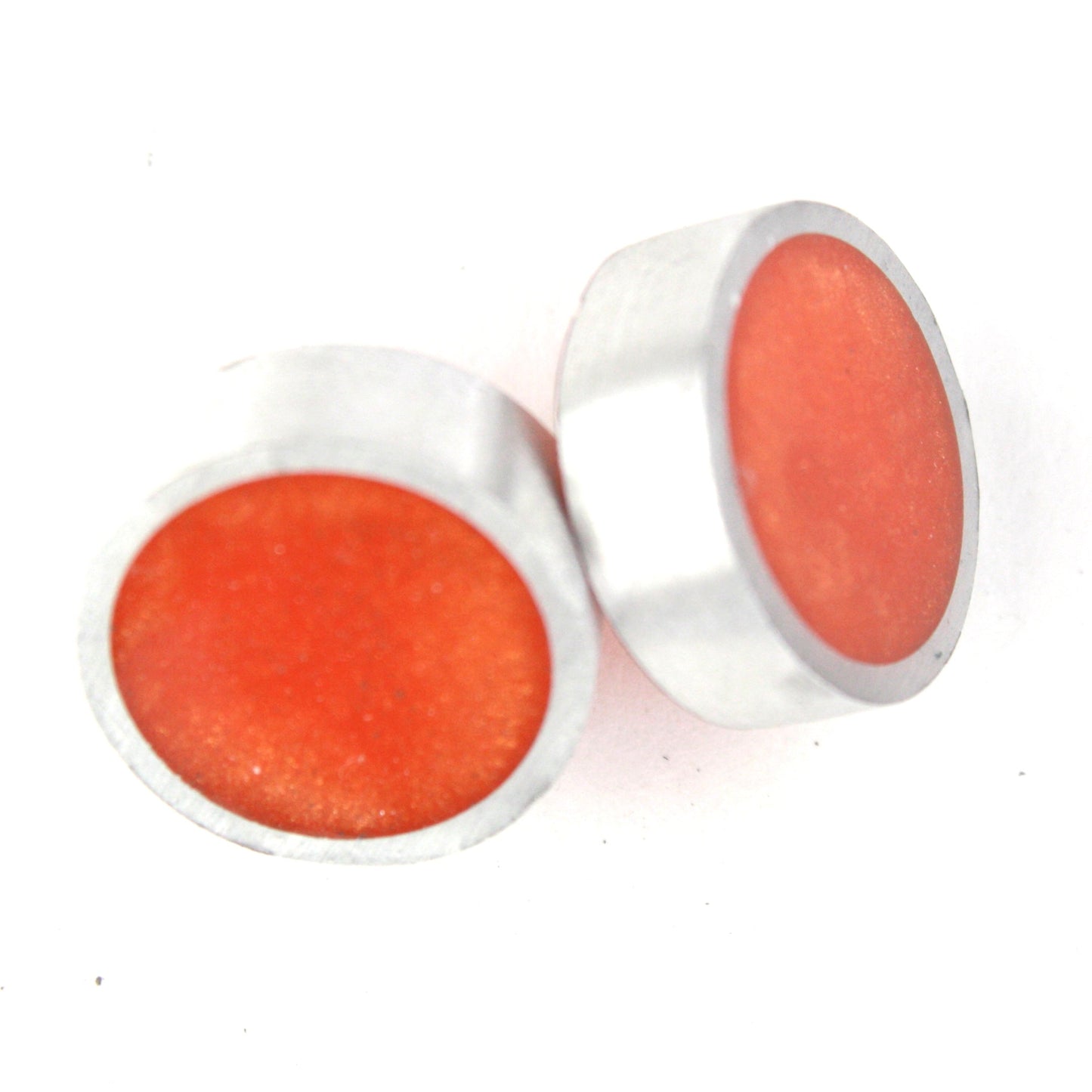 Resinique studs - orange