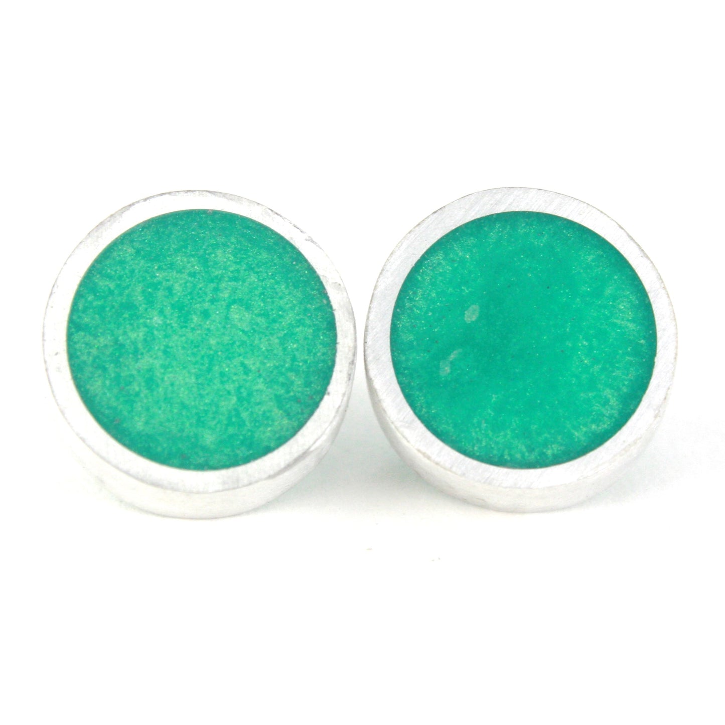 Resinique studs - seafoam