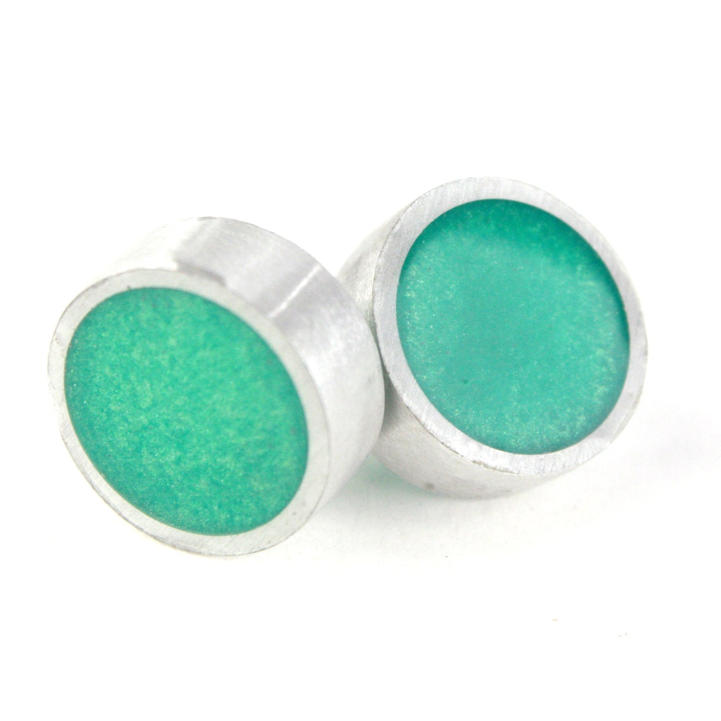 Resinique studs - seafoam