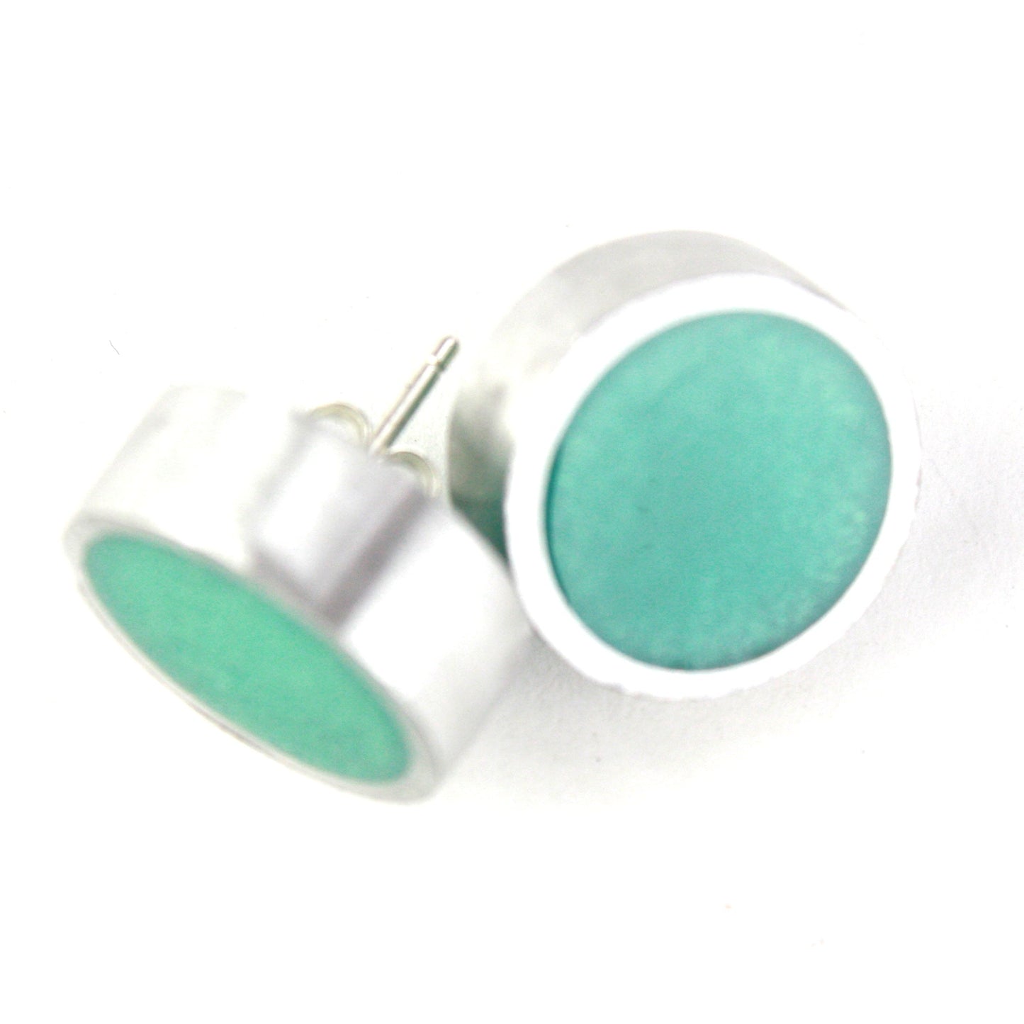 Resinique studs - seafoam