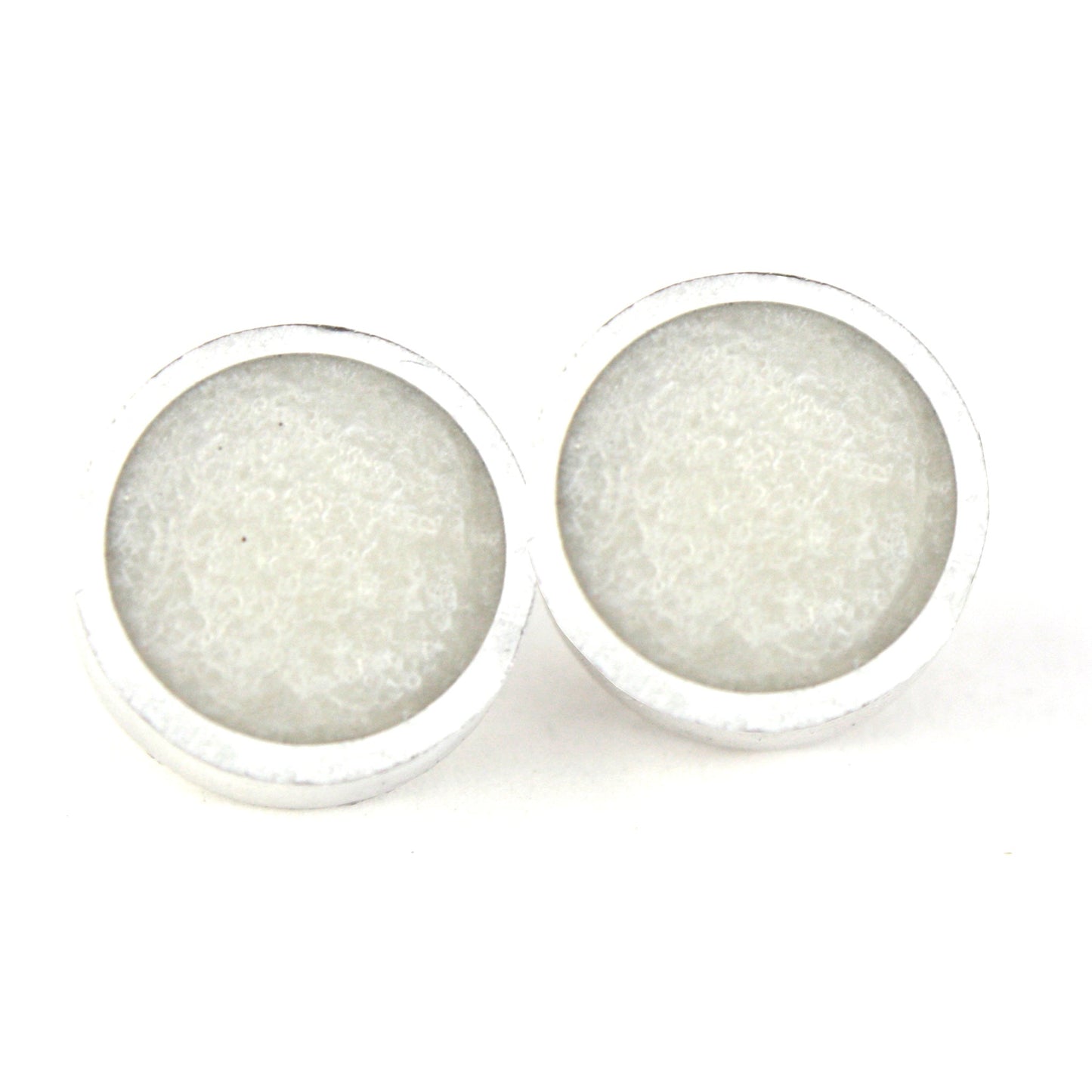 Resinique studs - White