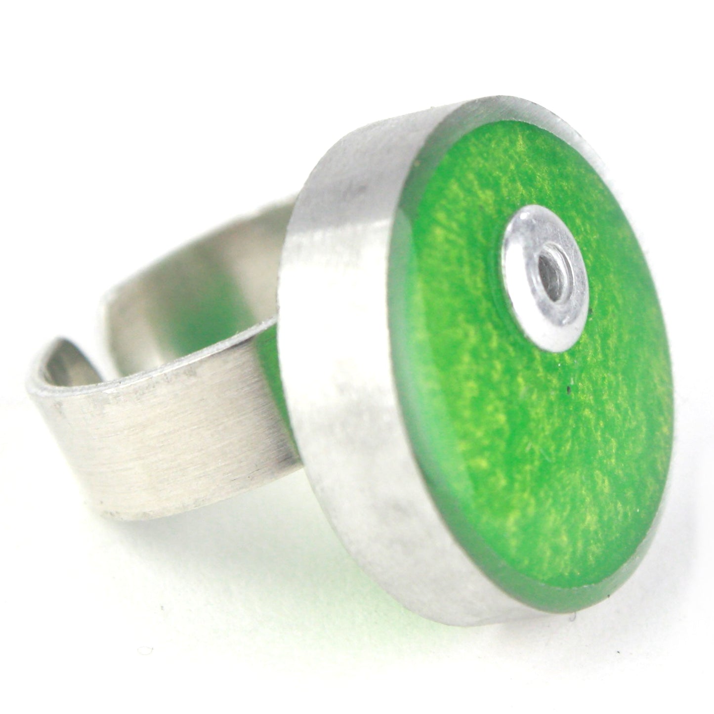 Resinique circle ring - green