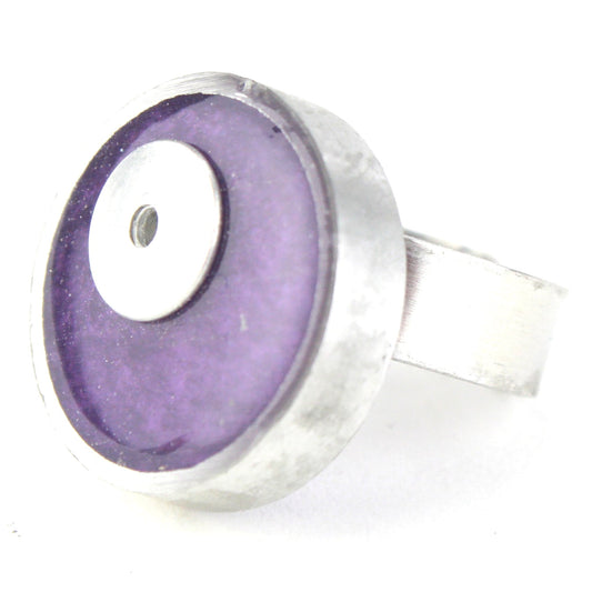 Resinique circle ring - purple