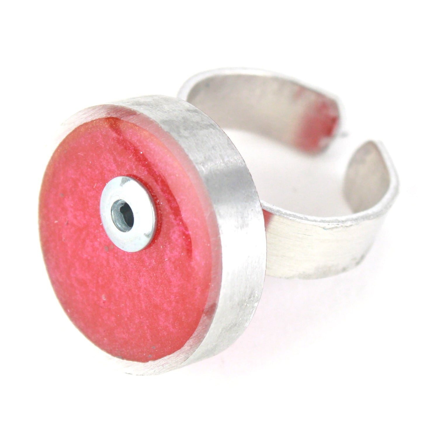 Resinique circle ring - red