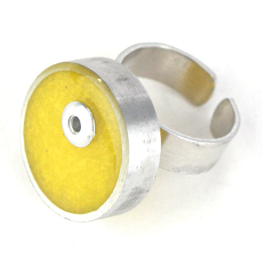 Resinique circle ring - yellow