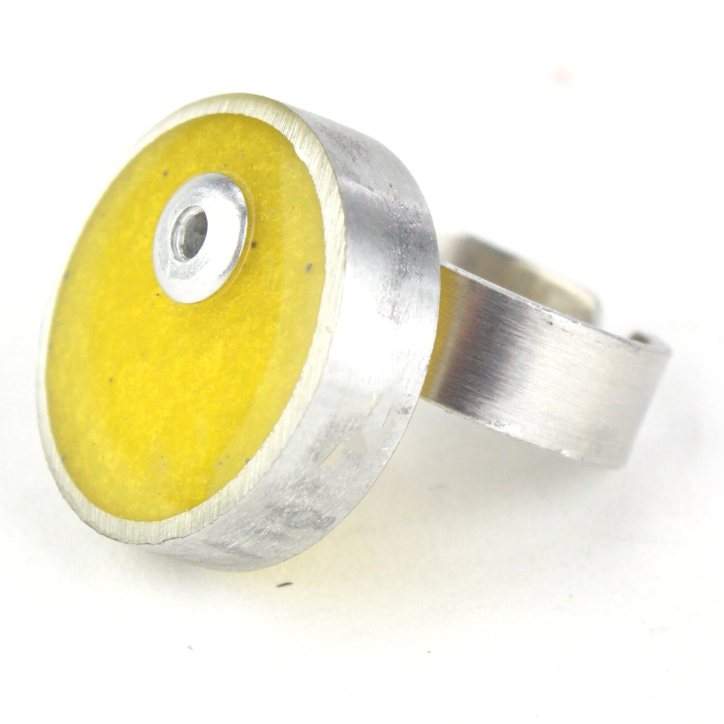 Resinique circle ring - yellow