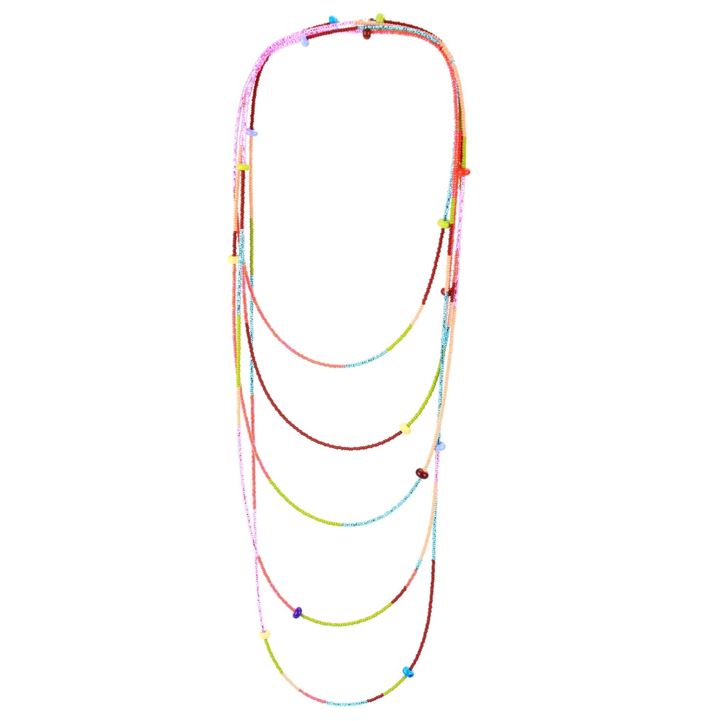 12 foot necklace - multi-color