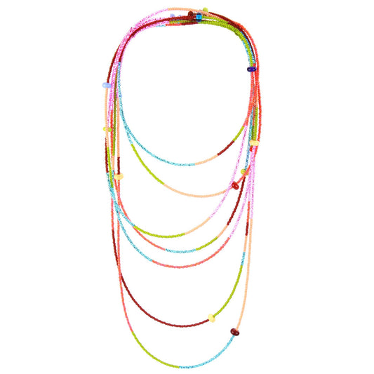 12 foot necklace - multi-color