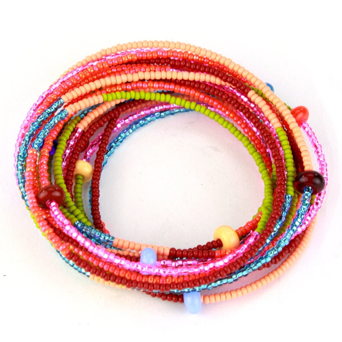 12 foot necklace - multi-color