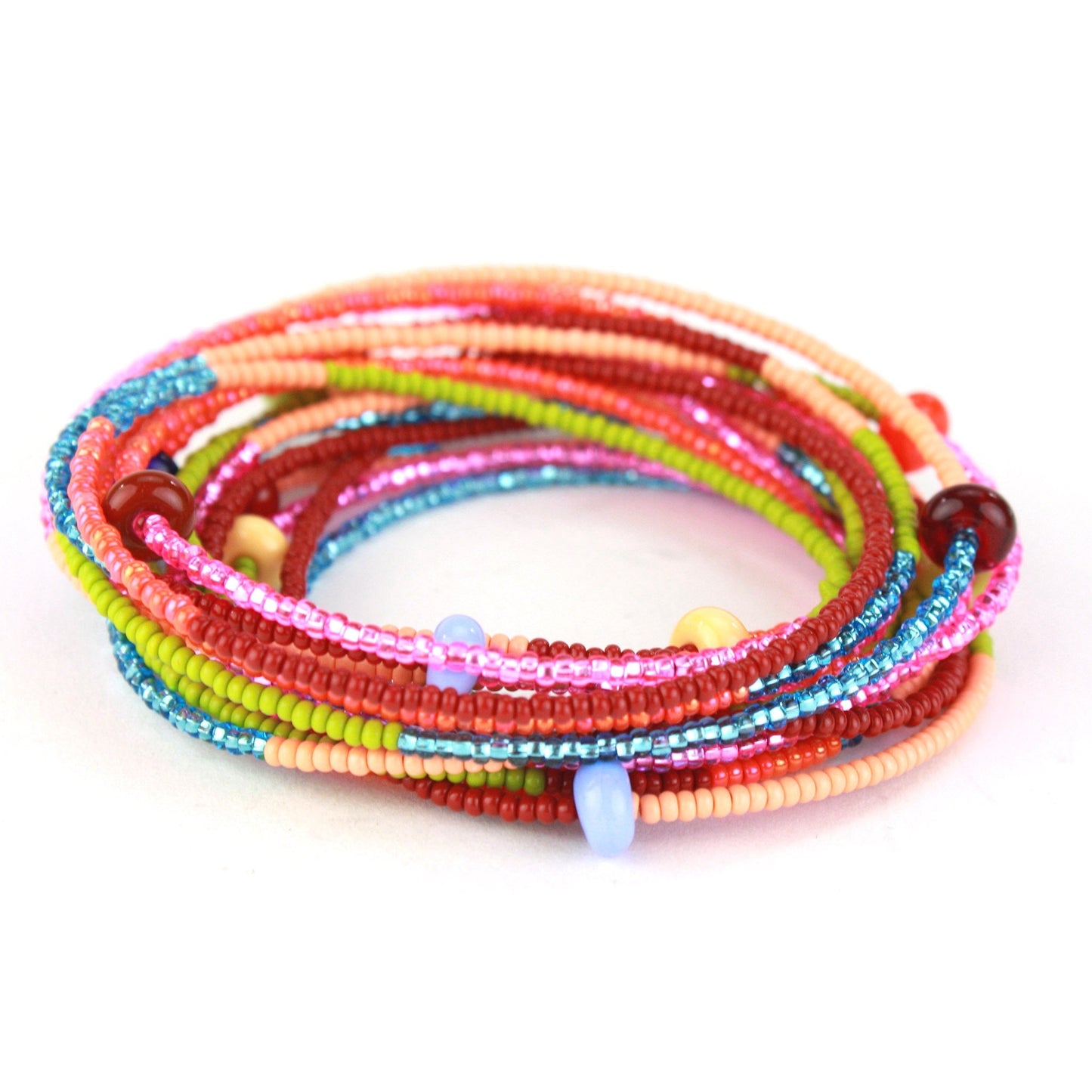 12 foot necklace - multi-color