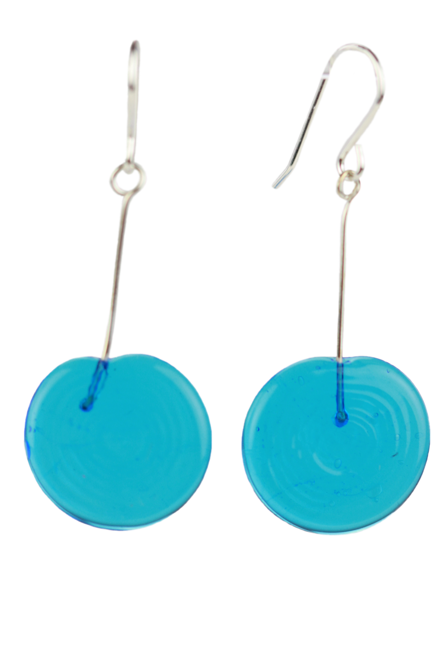 Tab earrings -aqua