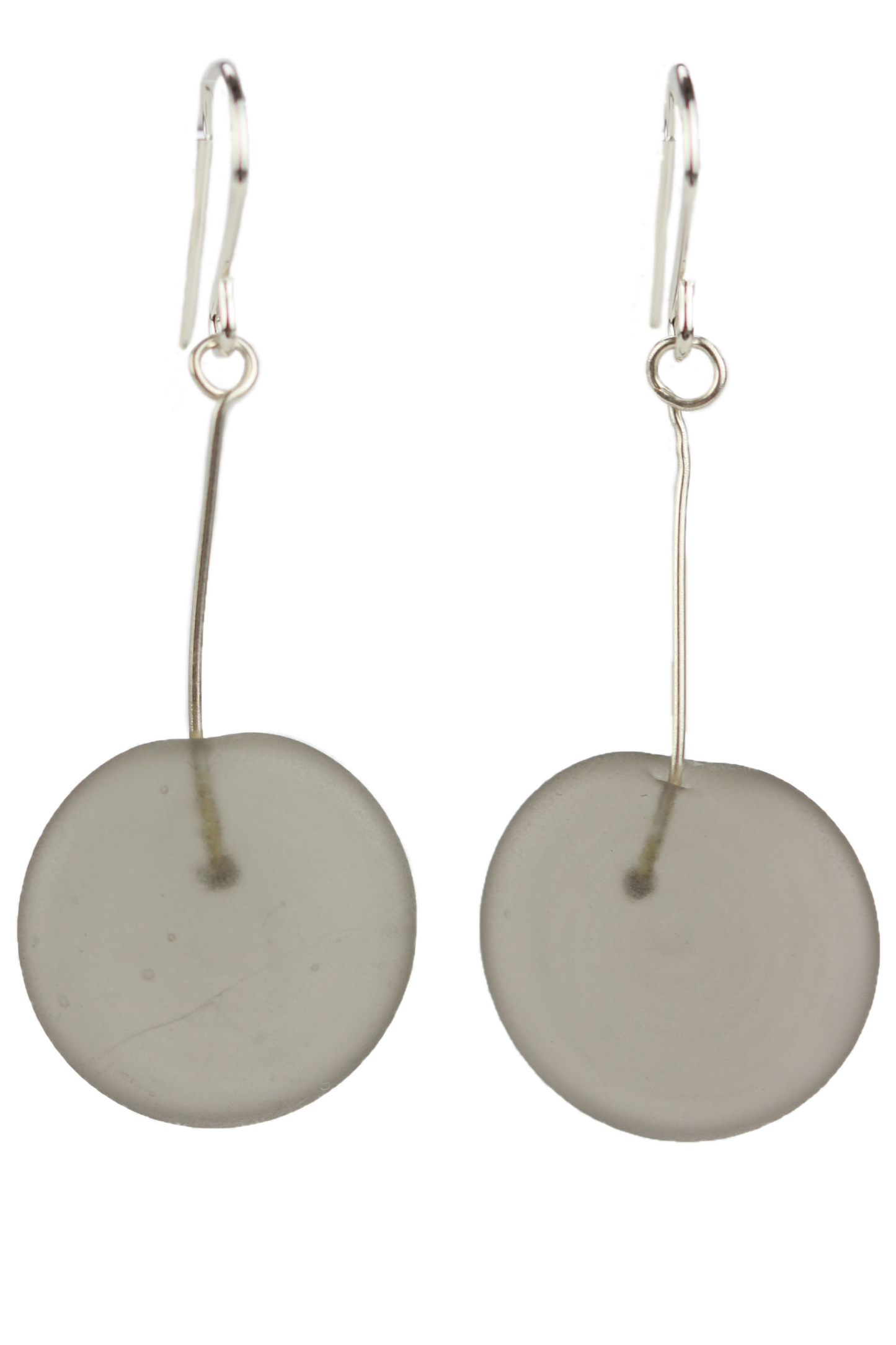 Tab earrings -grey