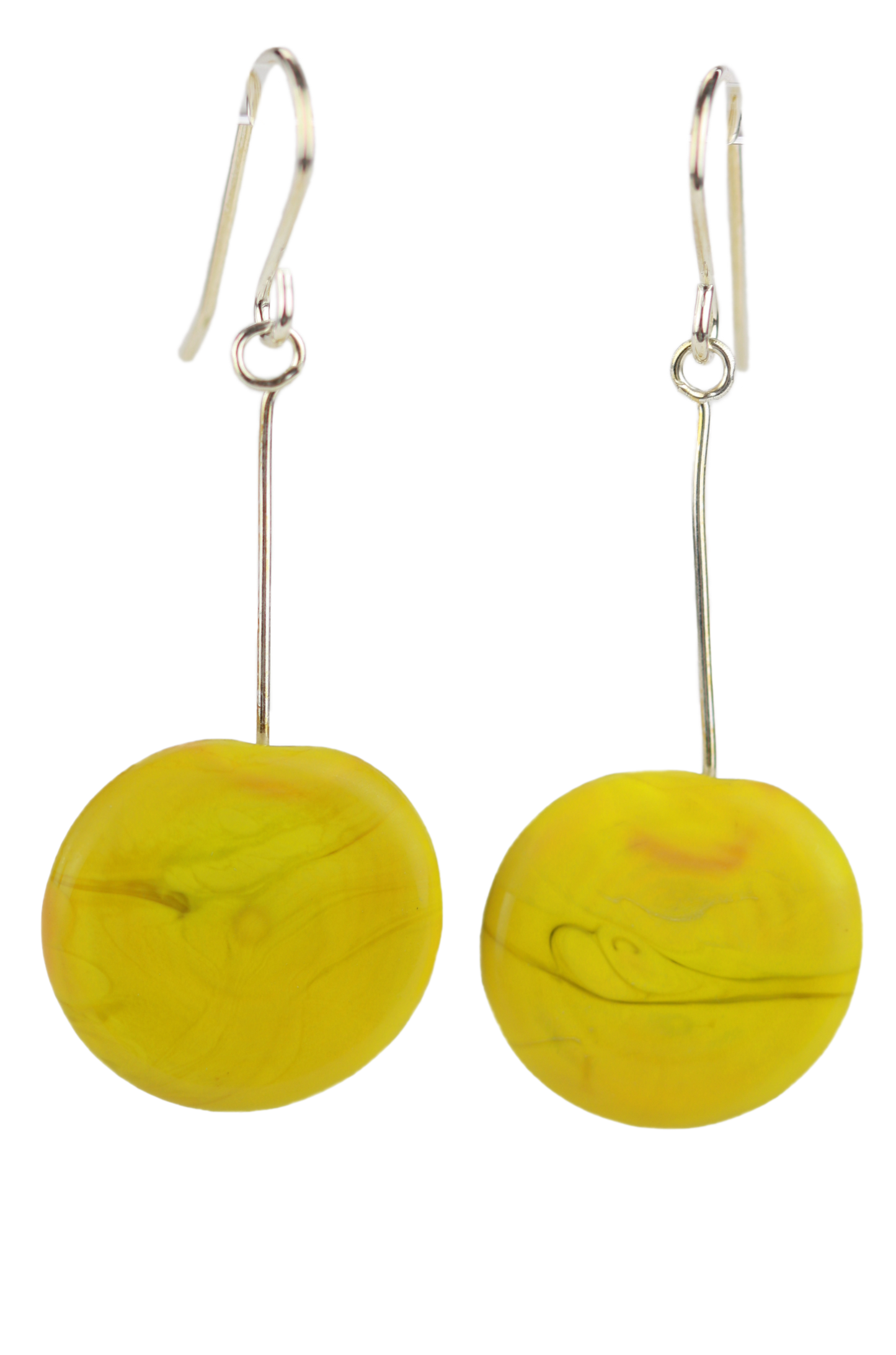 Tab earrings -yellow